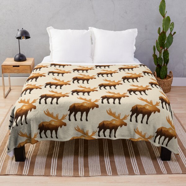 Item preview, Mountain Moose Sunset - Rustic Wilderness Sihouette designed and sold by zibziby.