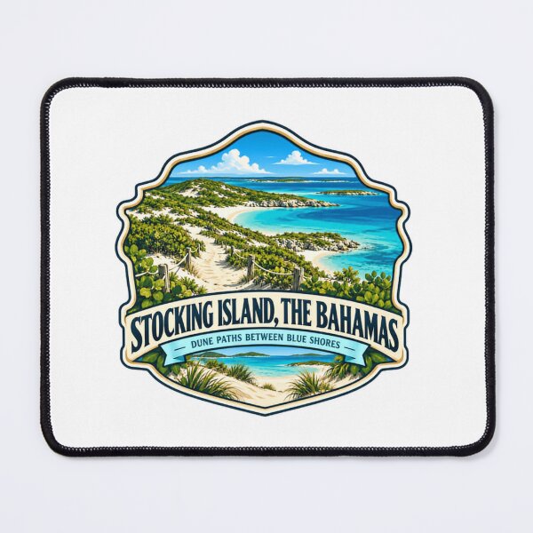 Item preview, Stocking Island, The Bahamas Travel Vacation Dune Paths Between Blue Shores designed and sold by Simsimah26Parks.