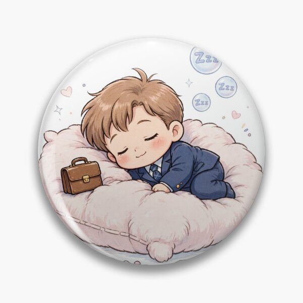 Item preview, Chief Nap Officer | Cute Retro 90s Anime Baby Boy designed and sold by Tak-Treasures.
