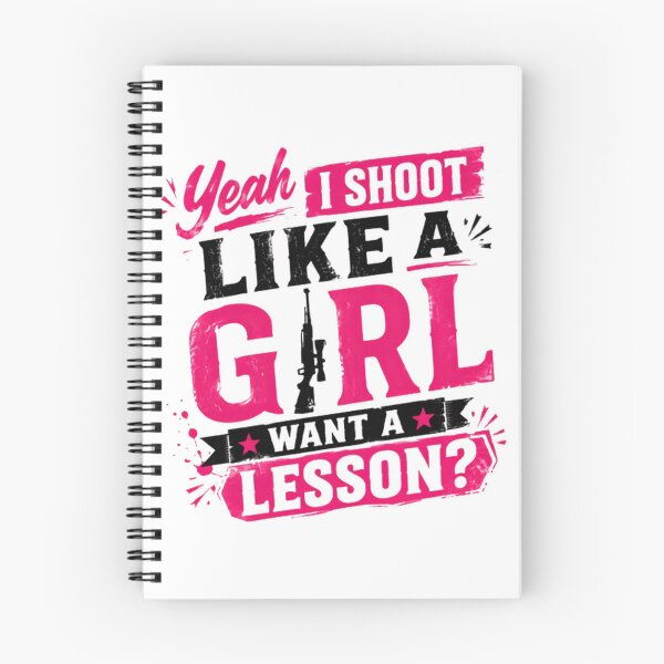 Item preview, Yeah I Shoot Like A Girl Want A Lesson? Female Shooter Hunter Gun Owner designed and sold by HumansStuck12.