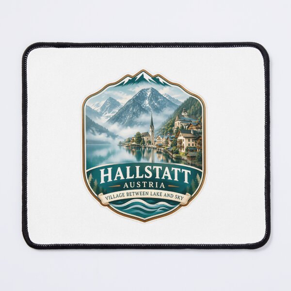 Item preview, Hallstatt Austria Village Between Lake And Sky Austrian Travel Souvenir designed and sold by Simsimah26Parks.