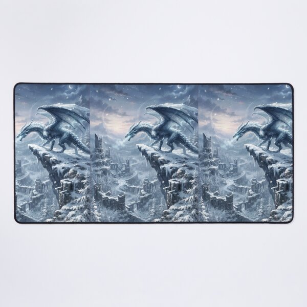 Item preview, solitude ice dragon (no border) designed and sold by Crimsonmerchant.