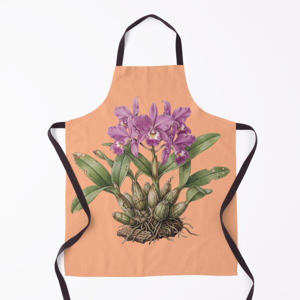 Item preview, The Lent Executioner: Vintage Guarianthe Skinneri Orchid Art Print designed and sold by FreiherrPK.