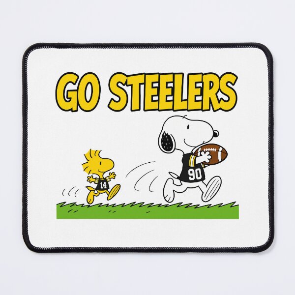 Item preview, Snoopy & Woodstock Pittsburgh Steelers Football Retro F436 designed and sold by GLUVY-THEME.