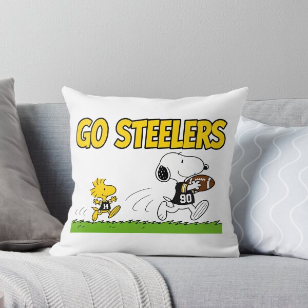 Item preview, Snoopy & Woodstock Pittsburgh Steelers Football Retro F436 designed and sold by GLUVY-THEME.