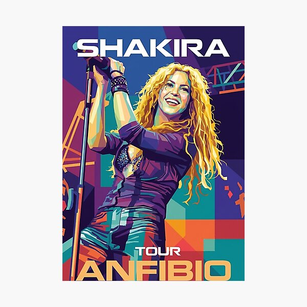 Item preview, Shakira Tour Anfibio Wpap Pop Art designed and sold by SiksisArt.