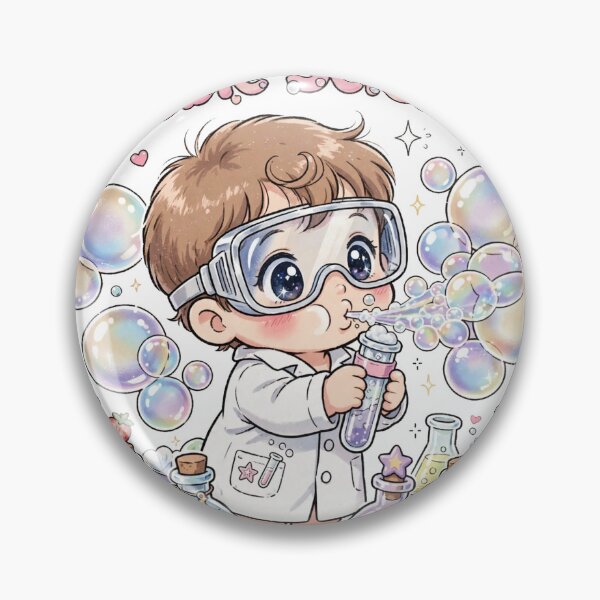 Item preview, Bubble Scientist | Cute Retro 90s Anime Baby Boy designed and sold by Tak-Treasures.