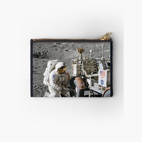 Item preview, NASA astronaut changing tire of lunar rover designed and sold by WiseBow.