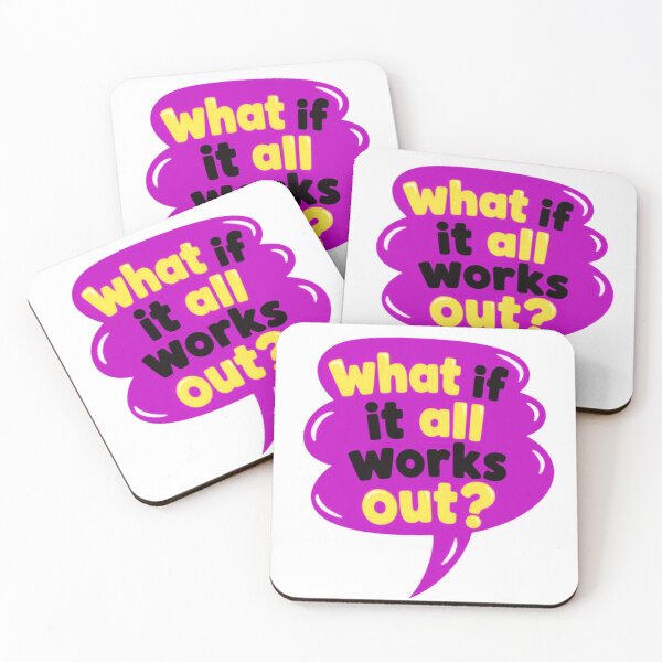 Item preview, What If It All Works Out? Motivational Inspirational Quote Positive Mindset designed and sold by HumansStuck12.