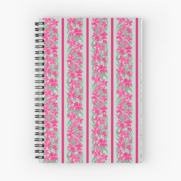 Item preview, oleander stripe - toxic summer - mint dark pink designed and sold by Stephanie Fiona Design.