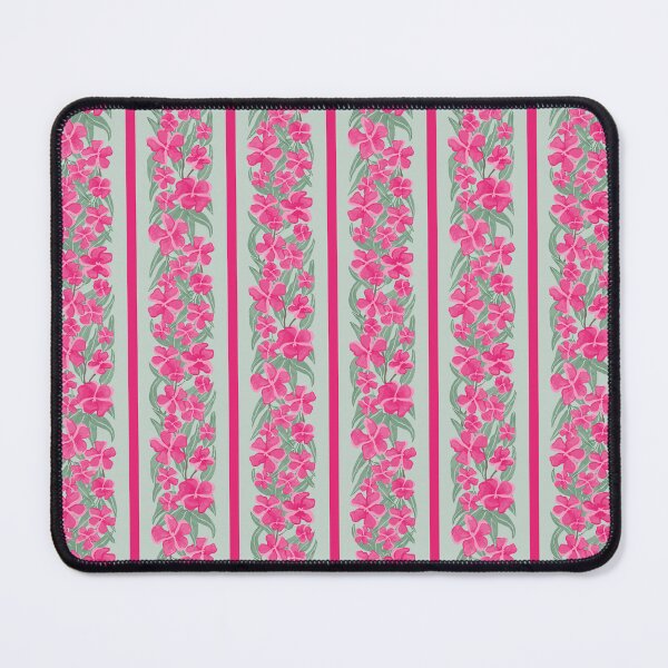 Item preview, oleander stripe - toxic summer - mint dark pink designed and sold by Stephanie Fiona Design.