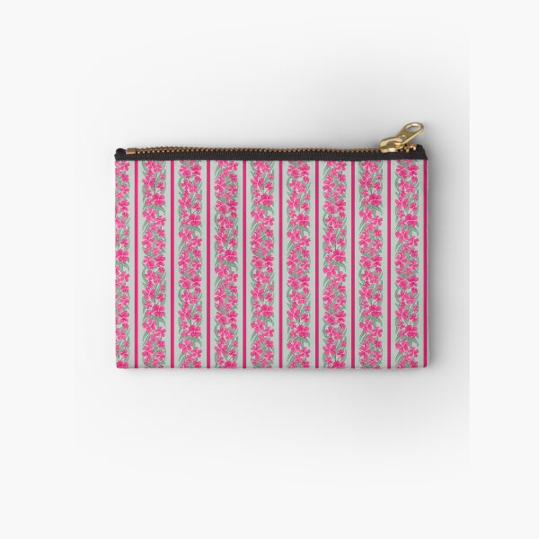 Item preview, oleander stripe - toxic summer - mint dark pink designed and sold by Stephanie Fiona Design.