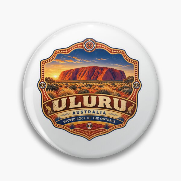 Artikelvorschau, Uluru, Australien – Heiliger Felsen des Outbacks – Australisches Wahrzeichen – Reise-Souvenir entworfen und verkauft von Simsimah26Parks.