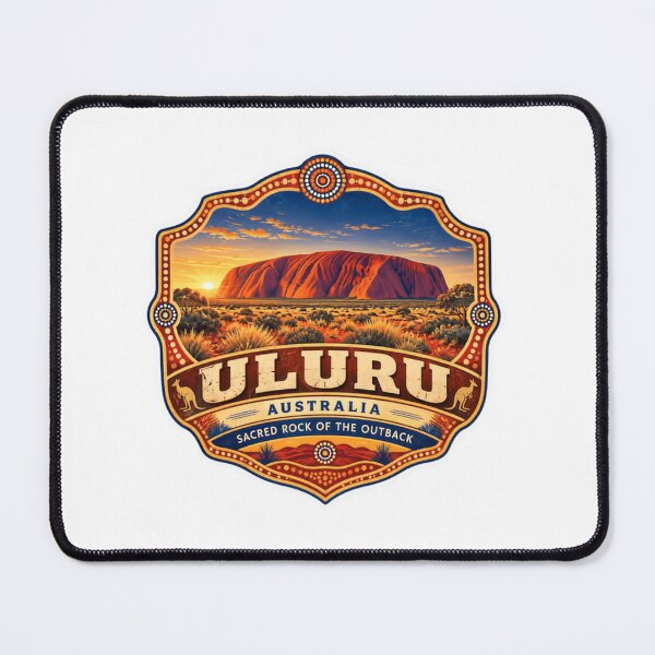 Item preview, Uluru Australia Sacred Rock Of The Outback Australian Landmark Travel Souvenir designed and sold by Simsimah26Parks.