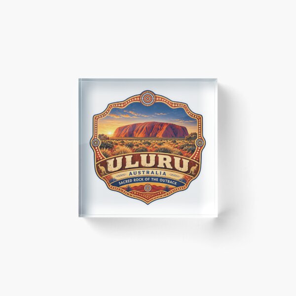Artikelvorschau, Uluru, Australien – Heiliger Felsen des Outbacks – Australisches Wahrzeichen – Reise-Souvenir entworfen und verkauft von Simsimah26Parks.