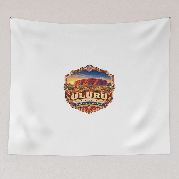 Item preview, Uluru Australia Sacred Rock Of The Outback Australian Landmark Travel Souvenir designed and sold by Simsimah26Parks.
