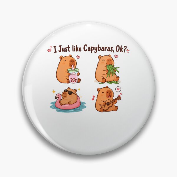 Item preview, I Just Like Capybaras Ok Capybara Animal Lover Fan designed and sold by JonesFlora2025.