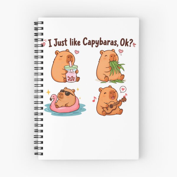 Item preview, I Just Like Capybaras Ok Capybara Animal Lover Fan designed and sold by JonesFlora2025.