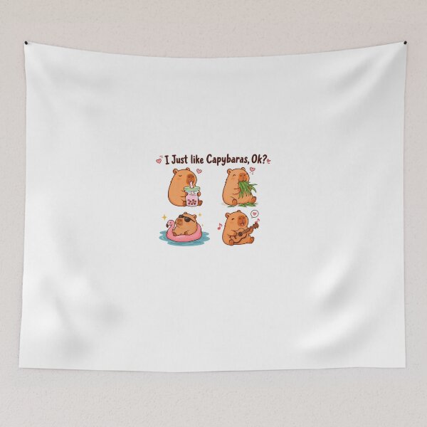 Item preview, I Just Like Capybaras Ok Capybara Animal Lover Fan designed and sold by JonesFlora2025.