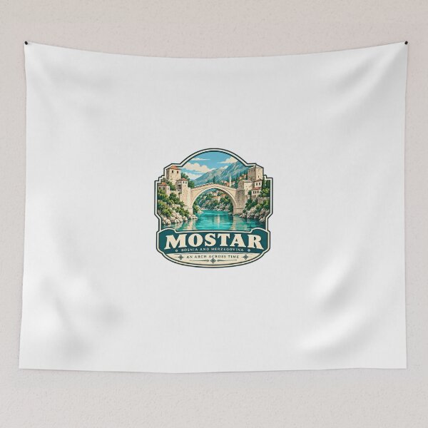 Item preview, Mostar Bosnia And Herzegovina An Arch Across Time Stari Most Traveler Souvenir designed and sold by Star3NowForMe.