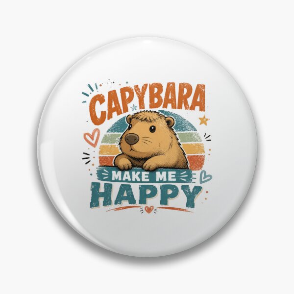 Item preview, Capybara Make Me Happy Capybara Lover Animal Fan designed and sold by SkeletonsDanger.