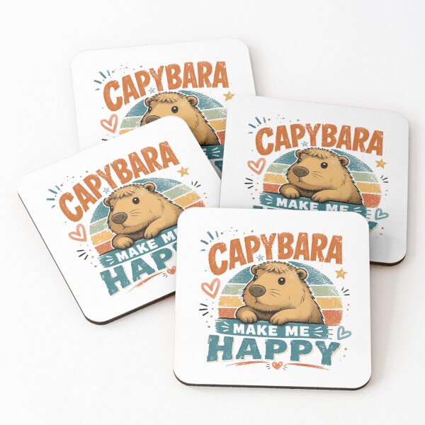 Item preview, Capybara Make Me Happy Capybara Lover Animal Fan designed and sold by SkeletonsDanger.