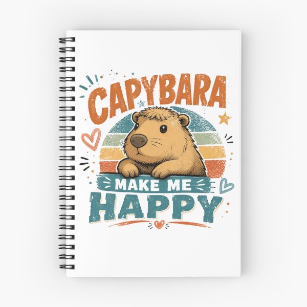 Item preview, Capybara Make Me Happy Capybara Lover Animal Fan designed and sold by SkeletonsDanger.