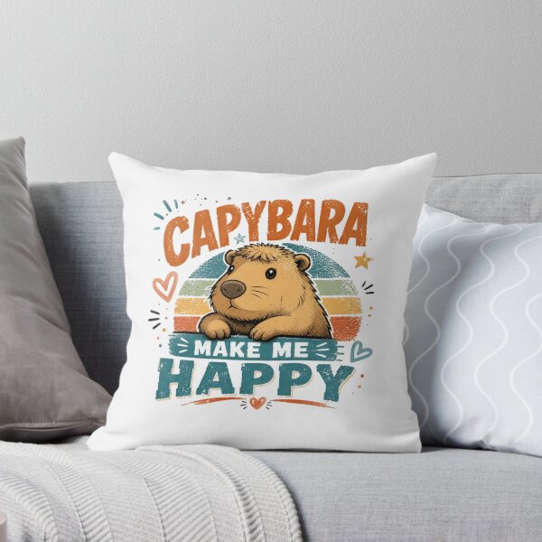 Item preview, Capybara Make Me Happy Capybara Lover Animal Fan designed and sold by SkeletonsDanger.