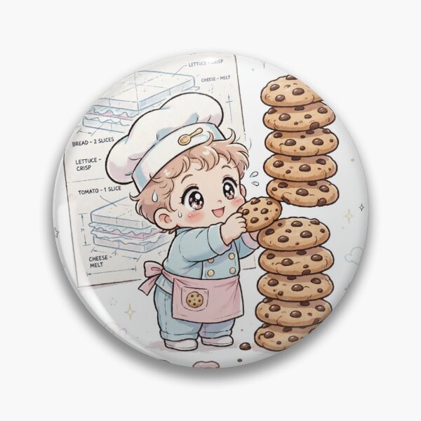 Item preview, Snack Engineer | Cute Retro 90s Anime Baby Boy Chef designed and sold by Tak-Treasures.