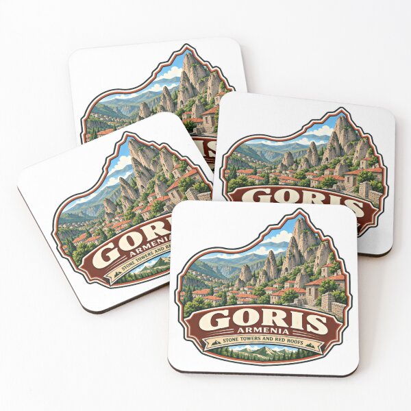 Item preview, Goris Armenia Stone Towers And Red Roofs Travel Souvenir Armenian Heritage designed and sold by Simsimah26Parks.
