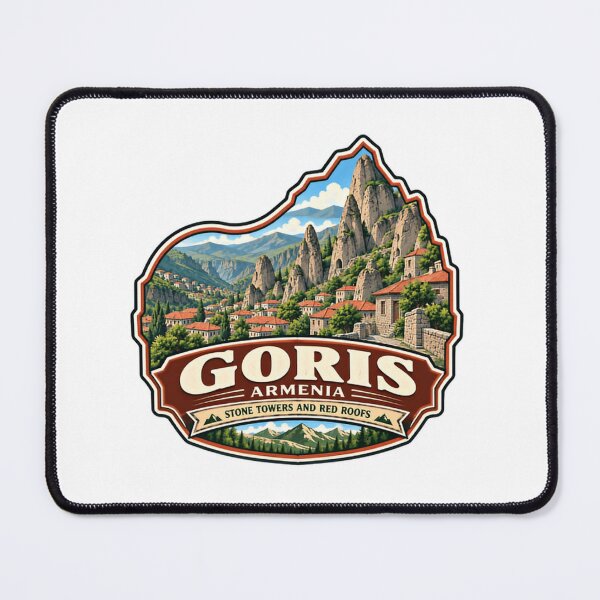 Item preview, Goris Armenia Stone Towers And Red Roofs Travel Souvenir Armenian Heritage designed and sold by Simsimah26Parks.