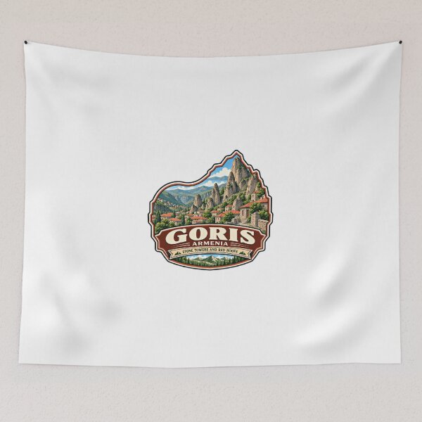 Item preview, Goris Armenia Stone Towers And Red Roofs Travel Souvenir Armenian Heritage designed and sold by Simsimah26Parks.