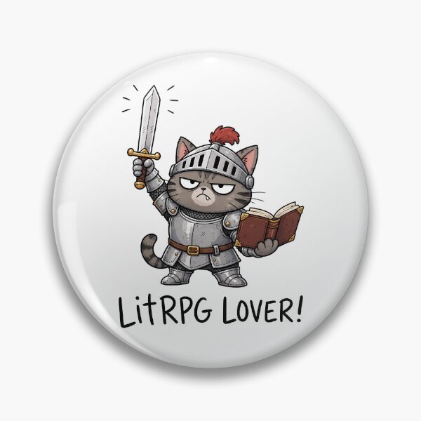 Item preview, LitRPG Cat Knight Fantasy Book Lover designed and sold by ShirtWreck.