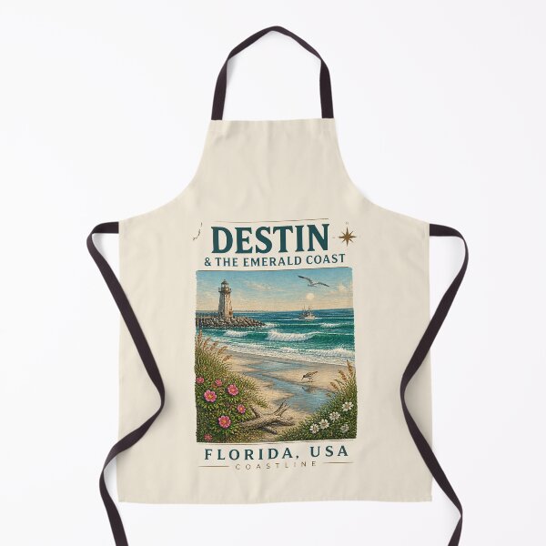 Item preview, Destin & The Emerald Coast, Florida, USA [Vintage Illustration] designed and sold by elektronen.