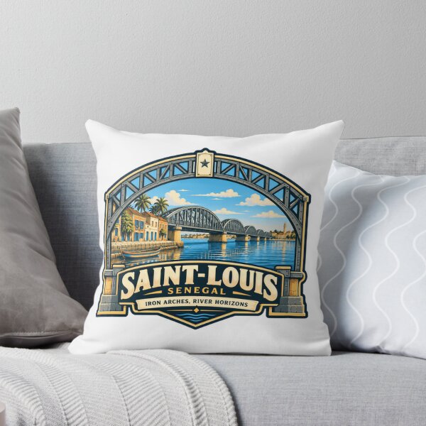 Item preview, Saint-Louis Senegal Iron Arches River Horizons African City Travel Souvenir designed and sold by Simsimah26Parks.
