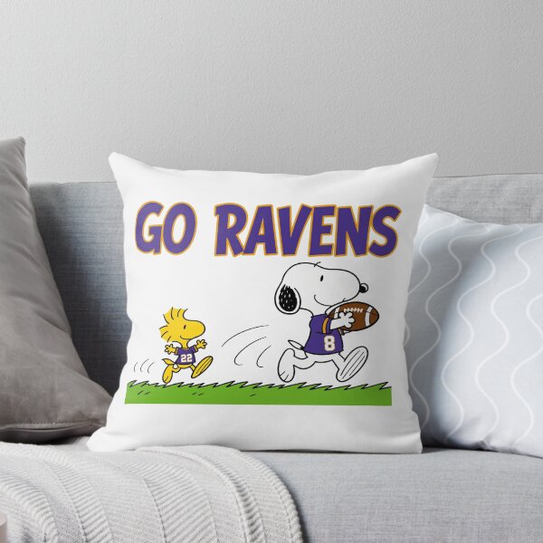 Item preview, Snoopy & Woodstock Baltimore Ravens Football Retro F437 designed and sold by GLUVY-THEME.