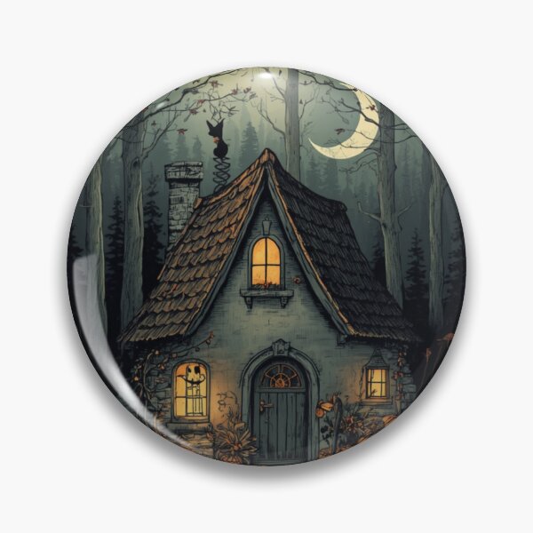 Item preview, Moonlit Witch Cottage Cottagecore designed and sold by ChicTrendz.