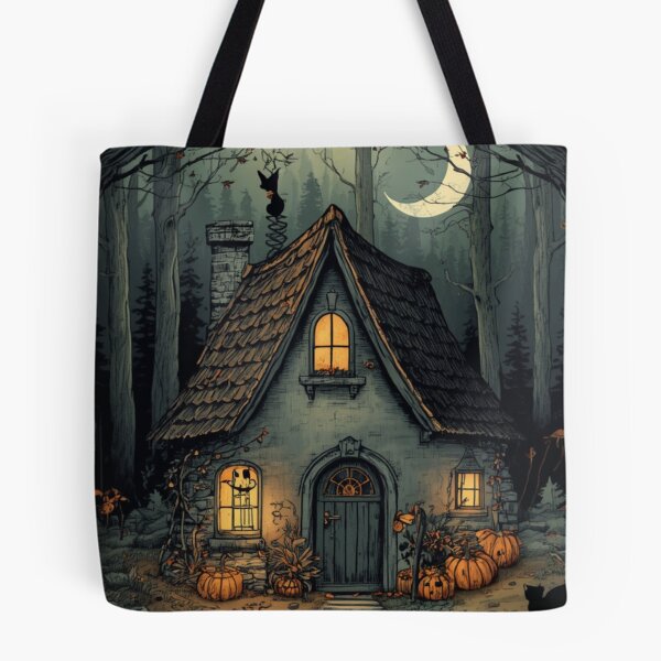 Item preview, Moonlit Witch Cottage Cottagecore designed and sold by ChicTrendz.