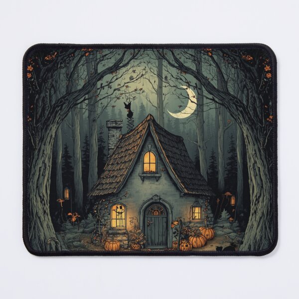 Item preview, Moonlit Witch Cottage Cottagecore designed and sold by ChicTrendz.