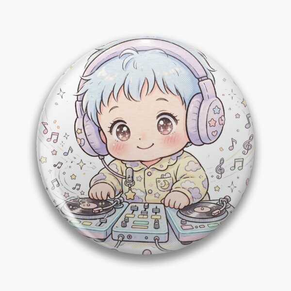 Item preview, Lullaby DJ | Cute Retro 90s Anime Baby Boy designed and sold by Tak-Treasures.