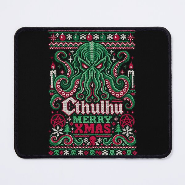 Item preview, Cthulhu Merry Xmas Knitted Sweater designed and sold by Gabriela Mihai.