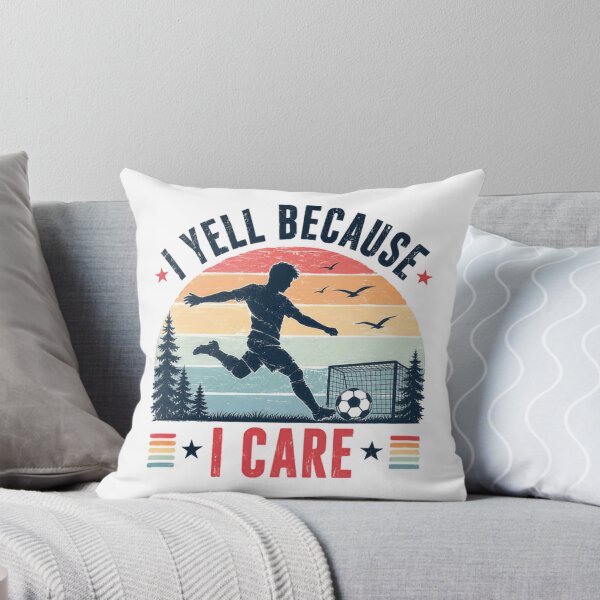 Item preview, I Yell Because I Care Soccer Coach Player Parent Sports Fan designed and sold by JonesFlora2025.