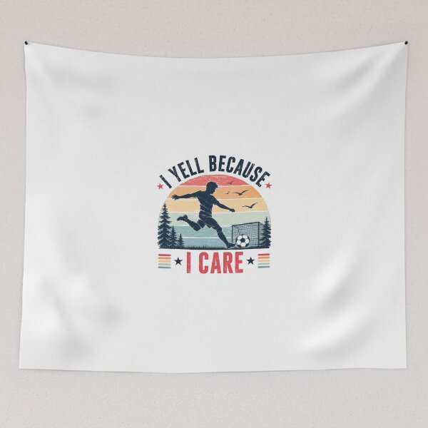Item preview, I Yell Because I Care Soccer Coach Player Parent Sports Fan designed and sold by JonesFlora2025.