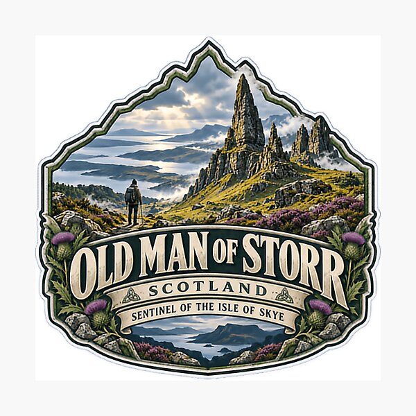 Item preview, Old Man Of Storr Scotland Sentinel Of The Isle Of Skye Scottish Landmark Hiker Travel designed and sold by Simsimah26Parks.