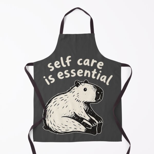 Item preview, Self Care Is Essential Capybara Illustration designed and sold by ElizBurkes.