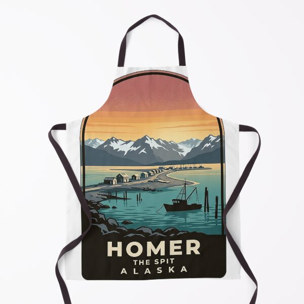 Item preview, Homer Alaska Spit Vintage Travel Badge Sticker designed and sold by DetourDgn.