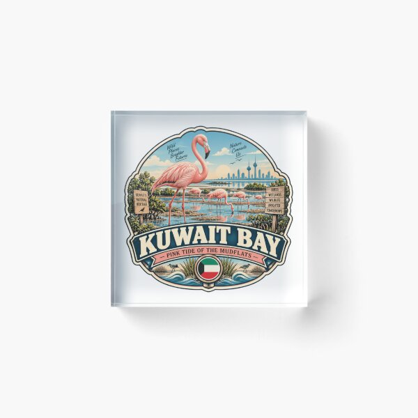 Item preview, Kuwait Bay Pink Tide Of The Mudflats Flamingo Wildlife Wetlands Travel designed and sold by Simsimah26Parks.