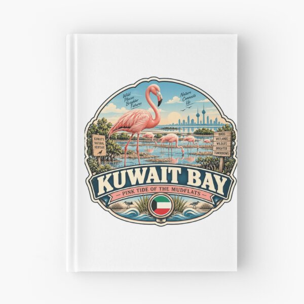 Item preview, Kuwait Bay Pink Tide Of The Mudflats Flamingo Wildlife Wetlands Travel designed and sold by Simsimah26Parks.