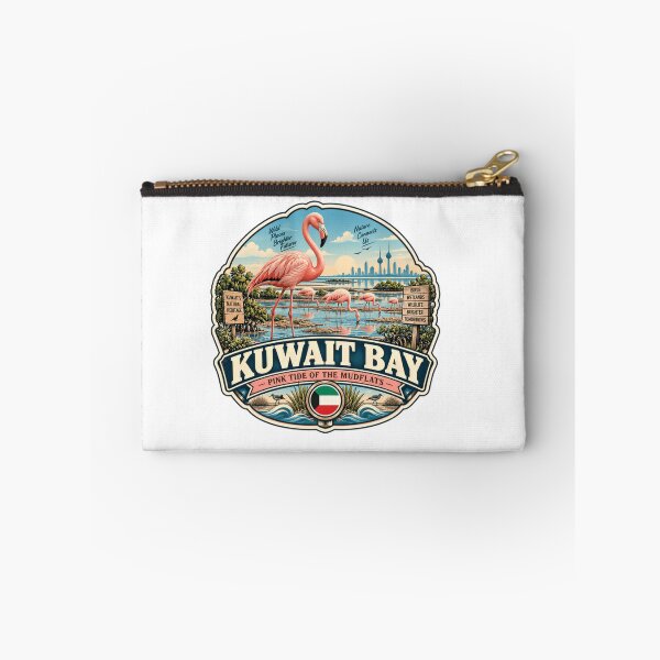 Item preview, Kuwait Bay Pink Tide Of The Mudflats Flamingo Wildlife Wetlands Travel designed and sold by Simsimah26Parks.