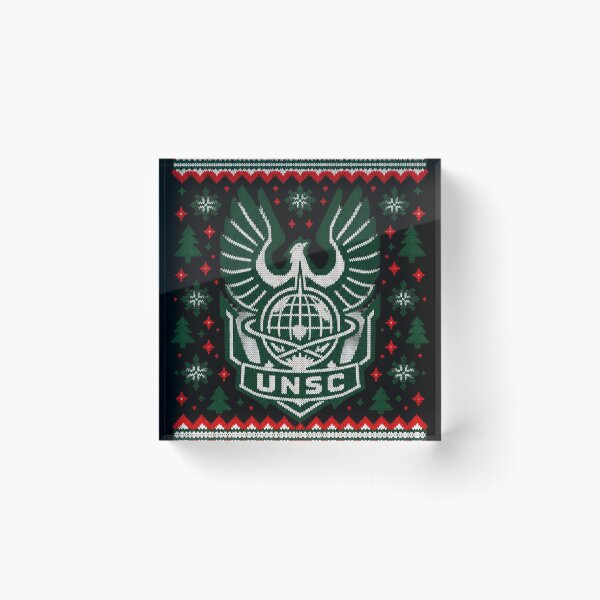Item preview, UNSC Christmas Sweater designed and sold by Gabriela Mihai.